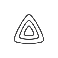 Jelly fin icon Logo symbol outline set
