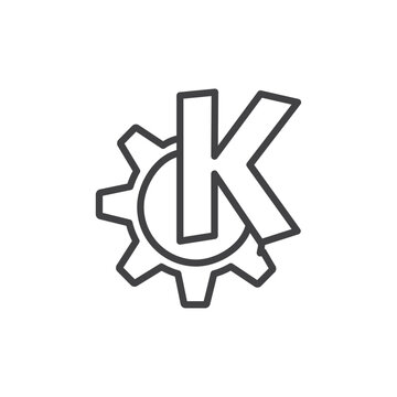Kde connect icon Logo symbol outline set