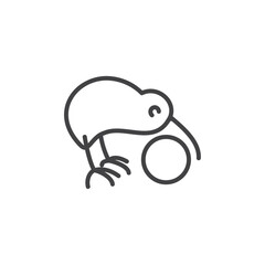 Kiwix icon Logo symbol outline set