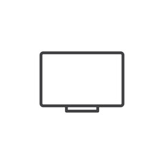 Lcd icon Logo symbol outline set