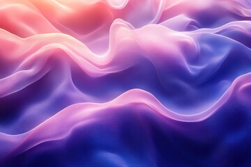 Obraz premium Purple and pink wave of fabric with a blue background