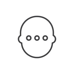 Neutral desicion icon Logo symbol outline set