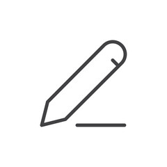 Obraz premium Write icon Logo symbol outline set