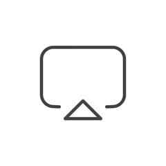 Airplay icon Logo symbol outline set