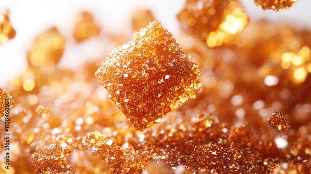 Poster A compact pile of sugar cubes in a single frame