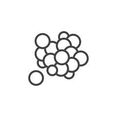 Bubbles icon Logo symbol outline set