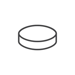 Coin icon Logo symbol outline set