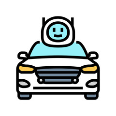 autonomous drone autonomous vehicle color icon vector. autonomous drone autonomous vehicle sign. isolated symbol illustration