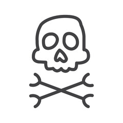 Danger icon Logo symbol outline set