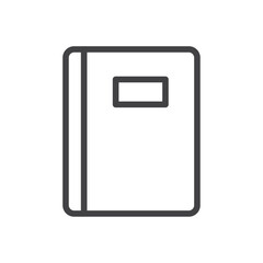 Diary icon Logo symbol outline set