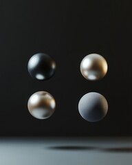 Floating Metallic Spheres