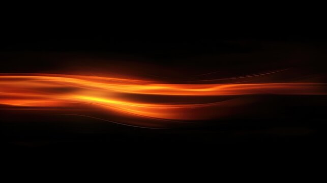 Abstract glowing orange and red flame wave texture on a dark background for design and artistic backgrounds or heat related themes