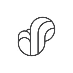 Inspod icon Logo symbol outline set