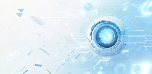 Obraz premium Abstract Futuristic Technology Eye Design