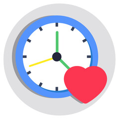 Vector design of love time