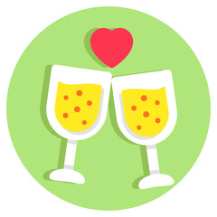 Editable design icon of cheers
