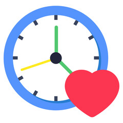 Vector design of love time