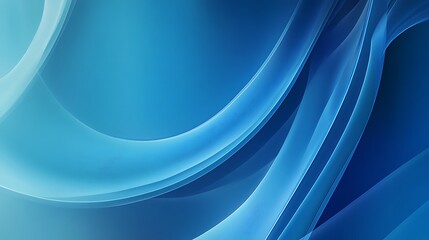 Obraz premium Abstract Blue Swirls Design Smooth Gradient Background