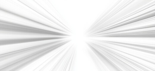 Abstract White Lines Converging Towards Light Source