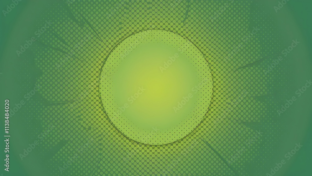 Poster abstract halftone green gradient background. generative ai.