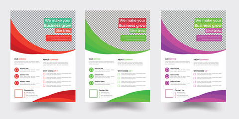Corporate Modern Business Flyer Color Layout Design