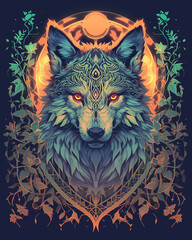 Wolf symmetry layout illustration
