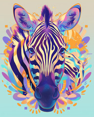 Zebra symmetry layout illustration
