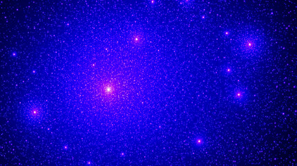 Fototapeta premium Creative light art using deep ultraviolet hues on a glitter shiny background. Vivid purples and high contrast define the abstract patterns with artistic lighting