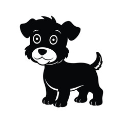 A cute rufus baby dog vector illustration