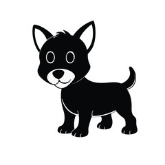 A cute rufus baby dog vector illustration