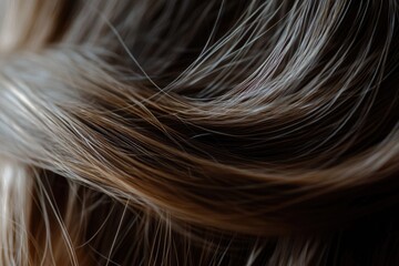 Naklejka premium A close-up shot of a woman's long hair, ideal for beauty and fashion related projects