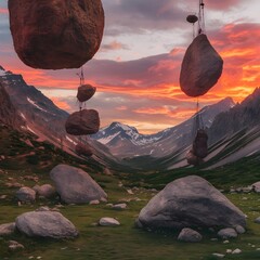 landscape with clouds