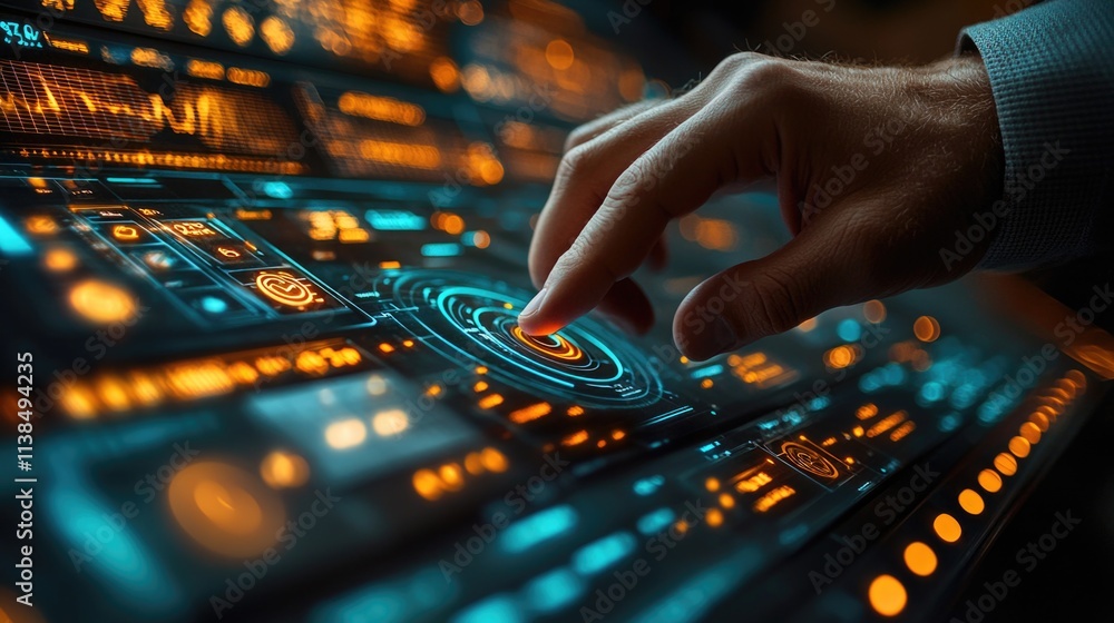 Aufkleber A person sitting at a desk typing on a computer keyboard