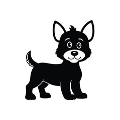 A cute rufus baby dog vector illustration