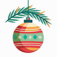 Festive Christmas Bauble Ornament 