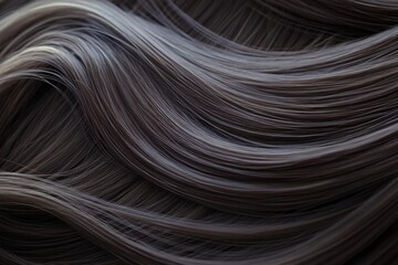 A close-up shot of a woman's long hair, great for beauty or lifestyle content