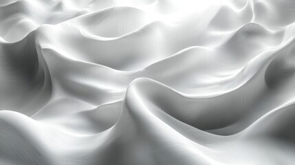 Obraz premium Abstract White Wavy Texture