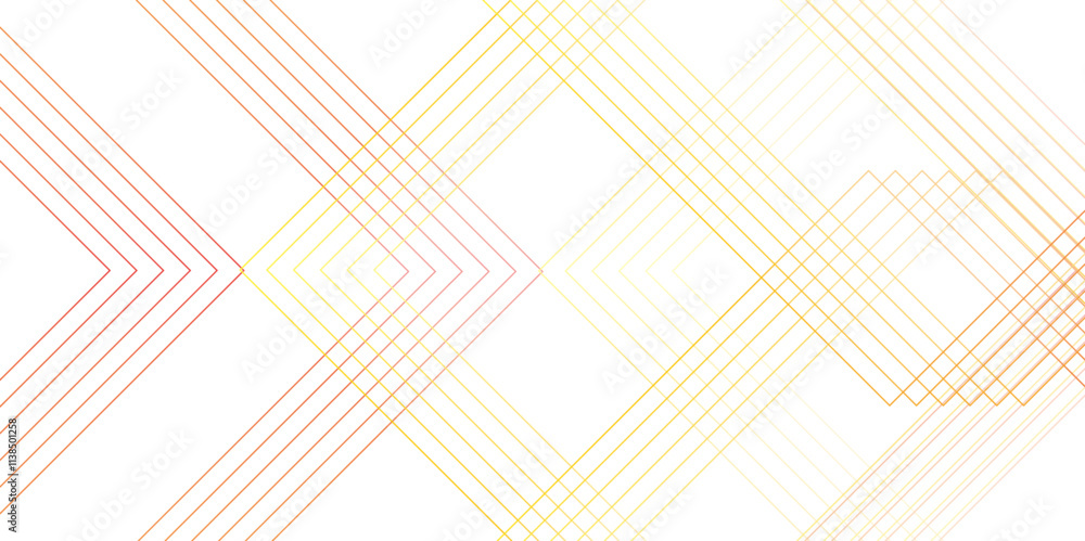 Poster Abstract modern minimalistic golden and red geometric line with layered geometric triangle shapes. Concept for dynamic websites, striking posters, and business. Square triangle with lines background