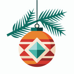 Obraz premium Festive Christmas Bauble Ornament 