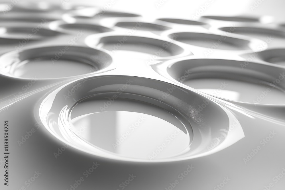 Poster a detailed view of a variety of dinner plates arranged on a table, perfect for editorial or commerci