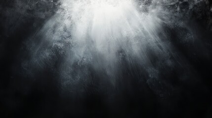 Obraz premium Dark Background With Light Rays Streaming Downward