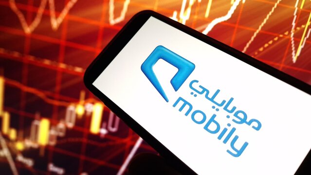 Konskie, Poland - December 15, 2024: Etihad Etisalat company logo displayed on mobile phone