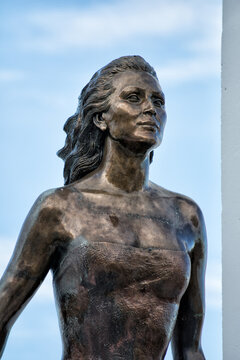 estatua escultura roc&iacute;o jurado Chipiona C&aacute;diz  