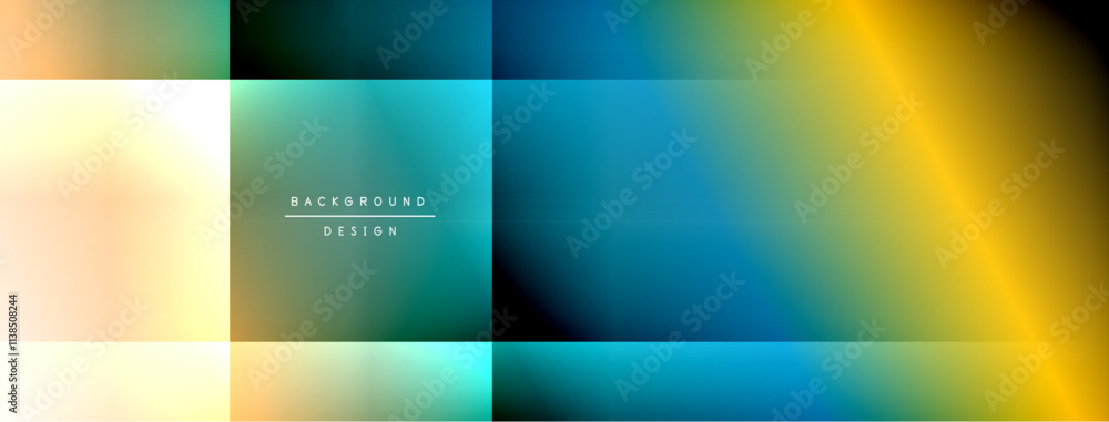 Poster dynamic shadow lines with gradient colors geometric background