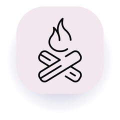 Camping and Hiking Vector Icons