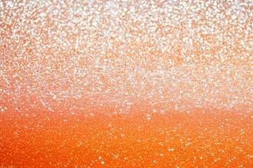 Orange glitter saturated background