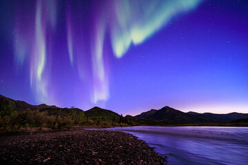 Dancing Aurora over the Koyukuk River