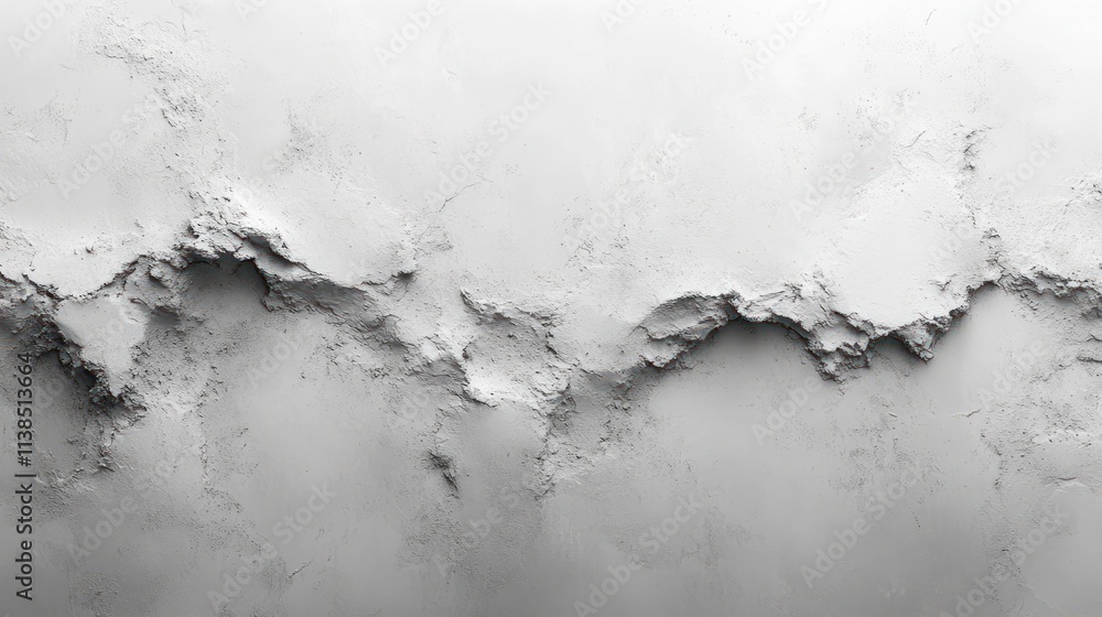 Poster textured white wall with uneven surface, ideal for backgrounds or design elements.
