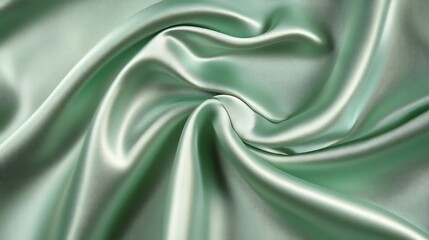 Obraz premium 9. A seamless green background with a smooth satin texture