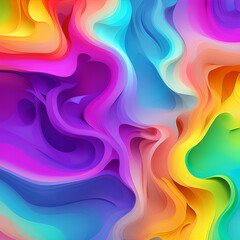 Obraz premium Liquid gradient mesh. Abstract wavy background. Color blend. Modern blurred texture. Liquid vibrant color flow. Template for posters, ad banners, brochures, flyers, covers. 8k quality. generative AI
